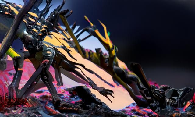 WWI Soldiers Hunting Werewolves in Cyberpunk Style