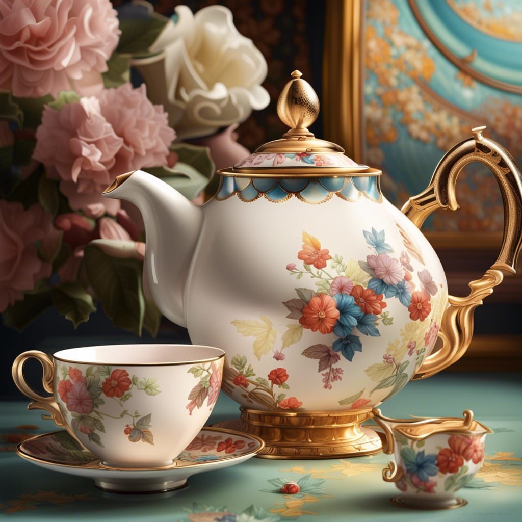 Art Deco Tea Poster: Best Cup in the UK