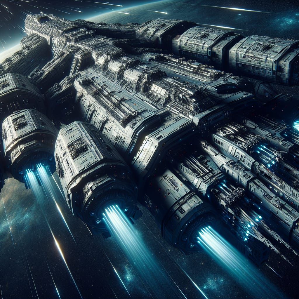 Gargantuan Capital Spaceship Looms in Deep Space