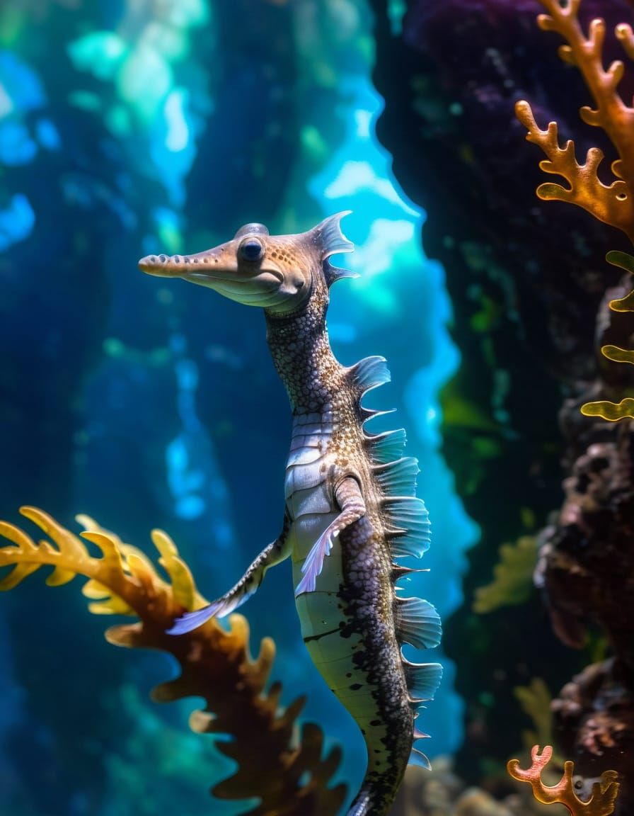 Underwater Fairy Tale Forest in Digital Painting