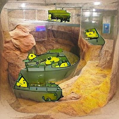 Uranium Tank: Realistic Illustration