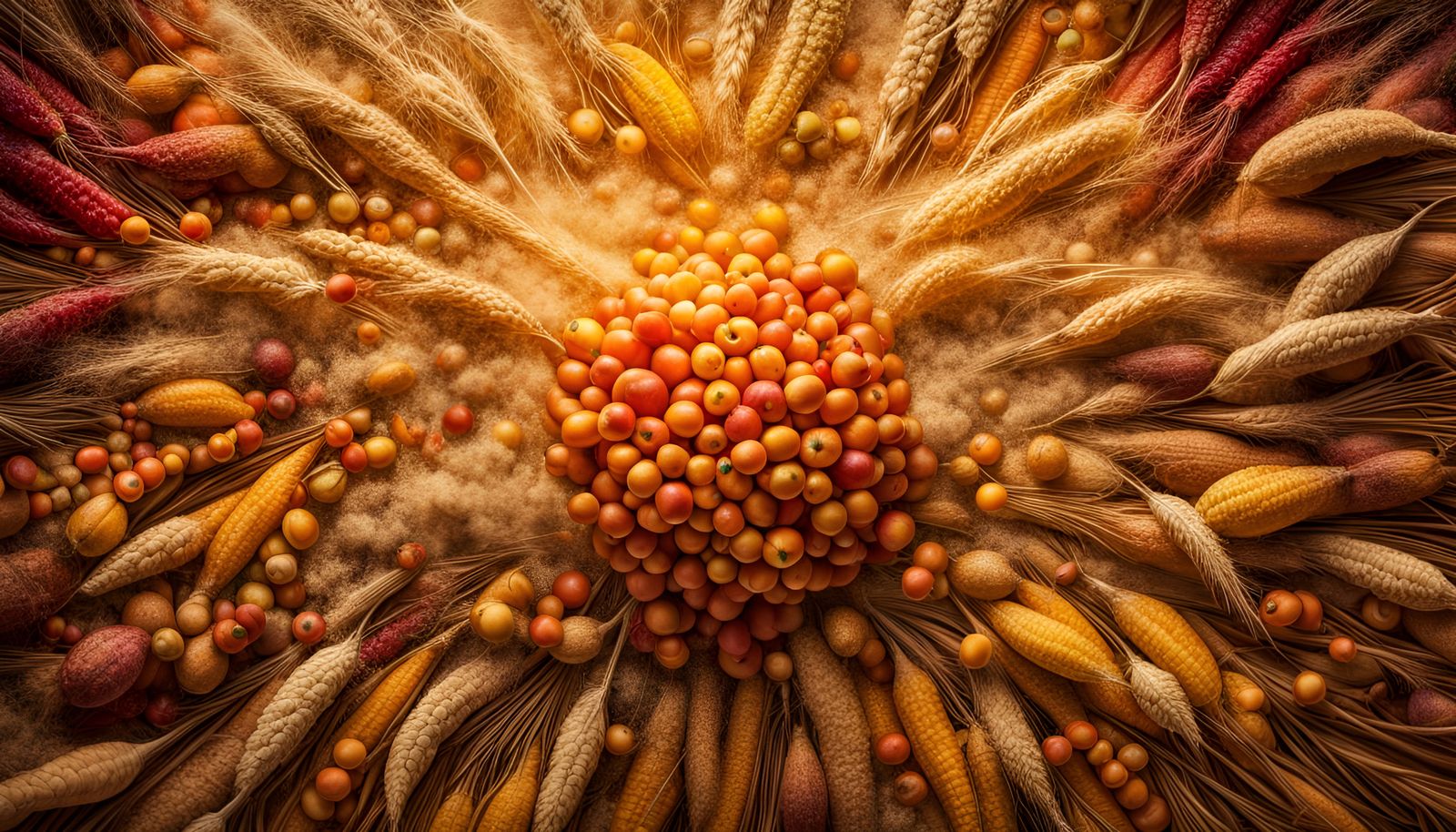 Photorealistic Fall Harvest in Dreamcore Style