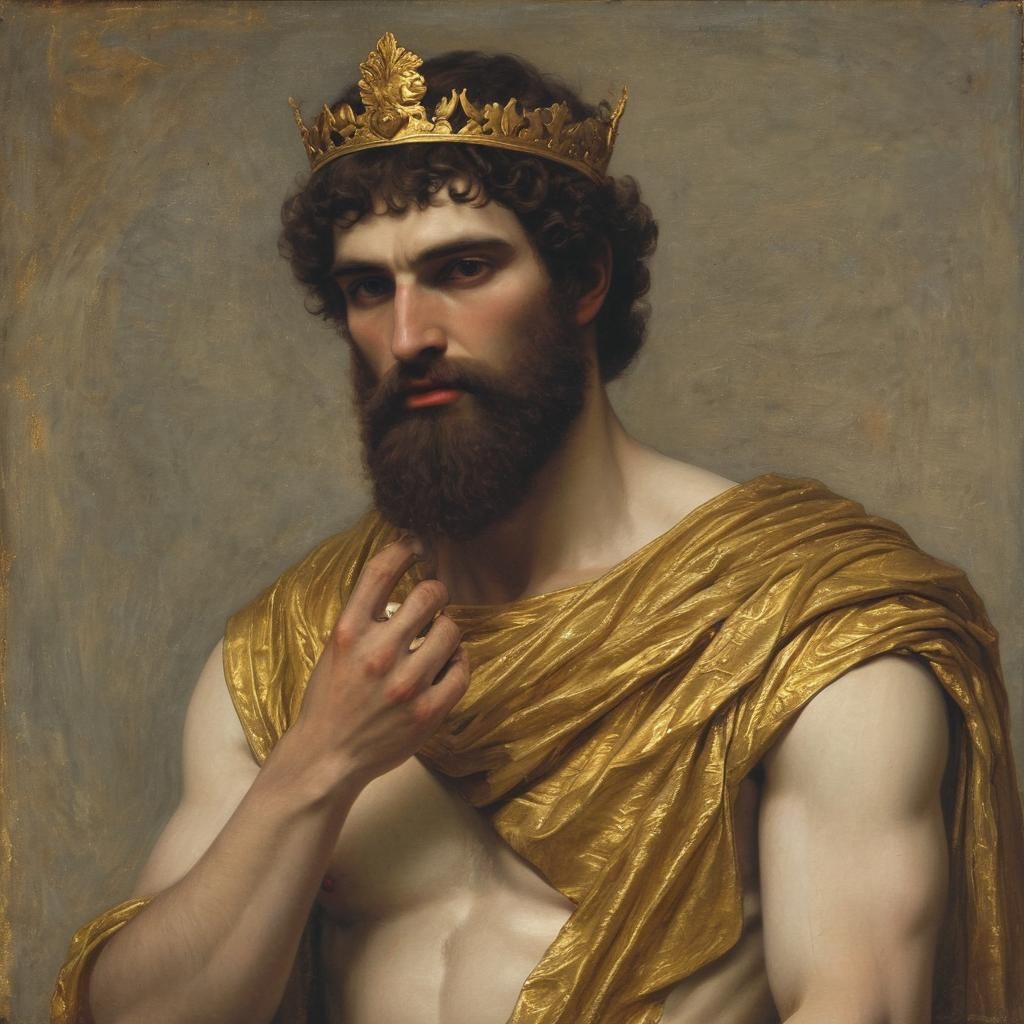 King Midas and the Golden Touch: Symbolic Painting