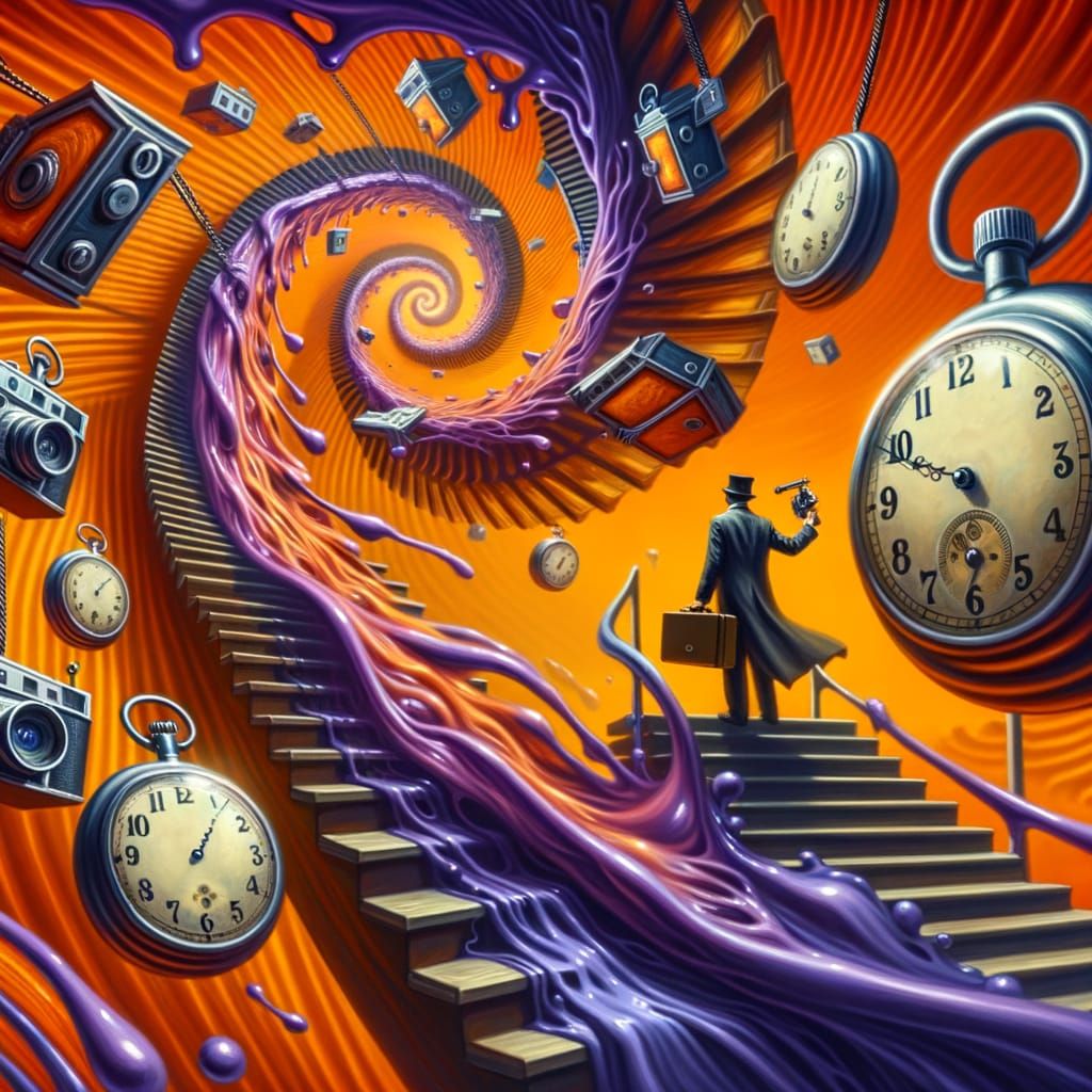 Surrealist Masterpiece of Timeless Chaos