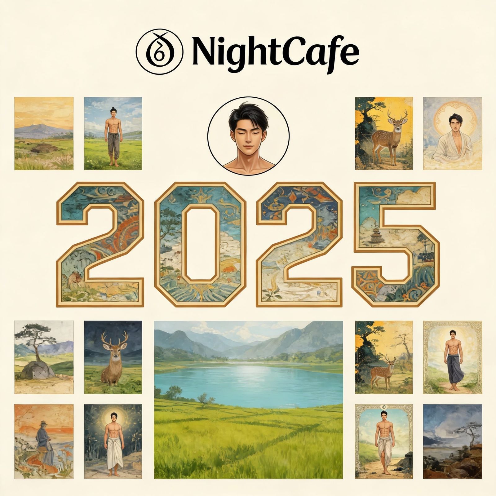 Collage of AI Art: 2025 Highlights