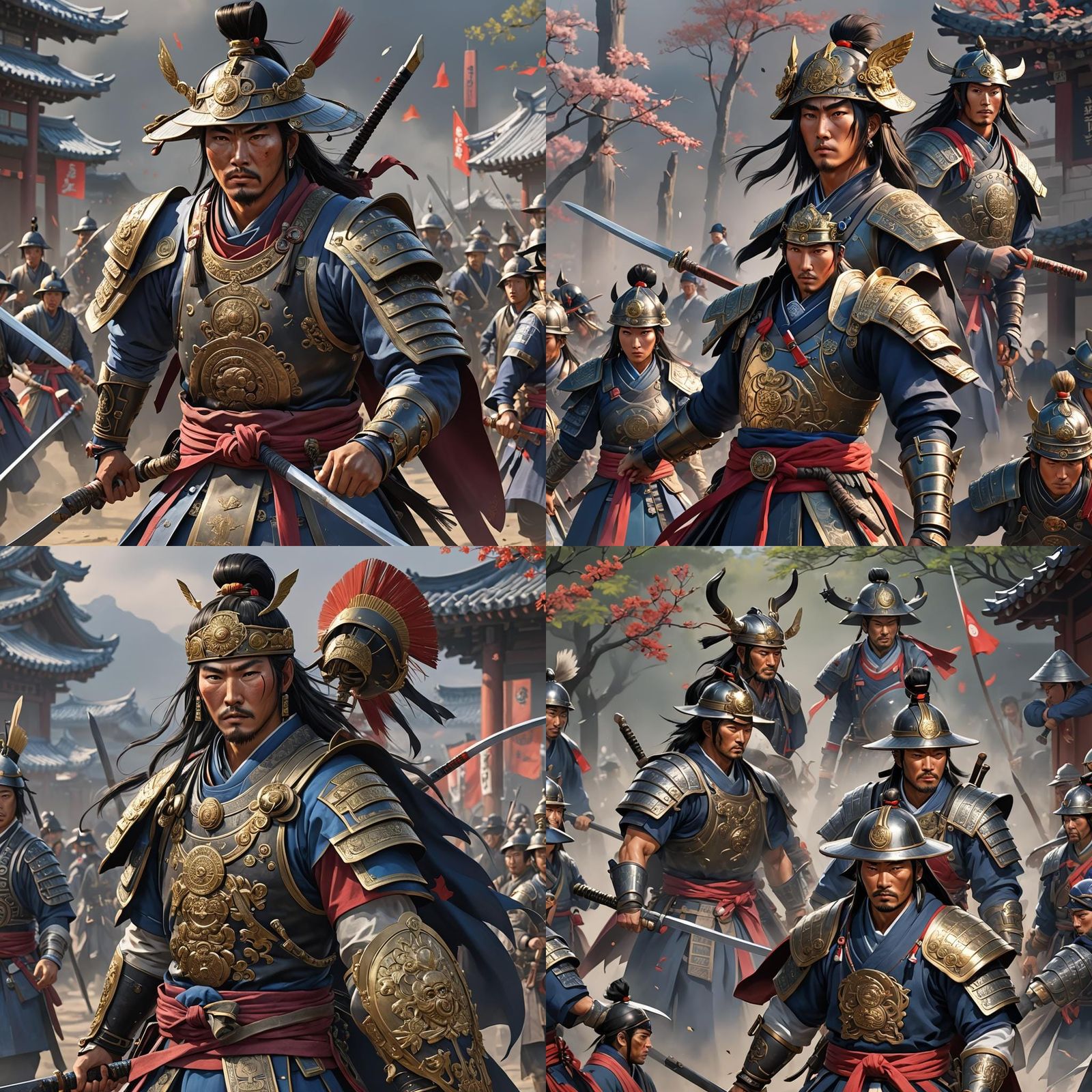 Korean Joseon Warrior in 3D Anime Art Style