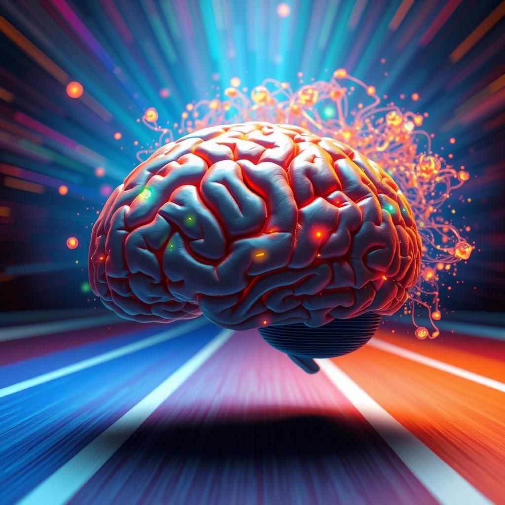 Hyperactive Brainscape: A 3D Digital Art Marvel