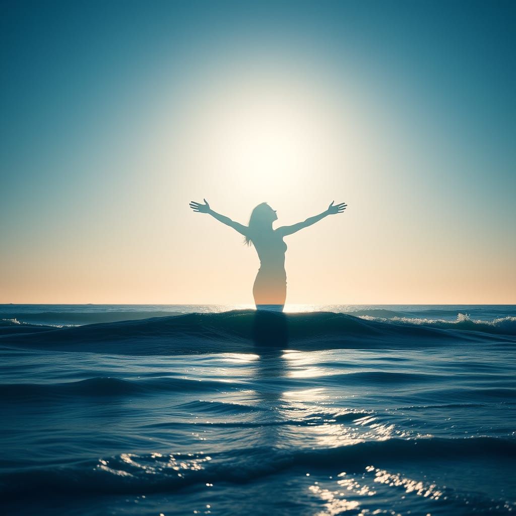 Freedom in Moonlit Ocean Tides