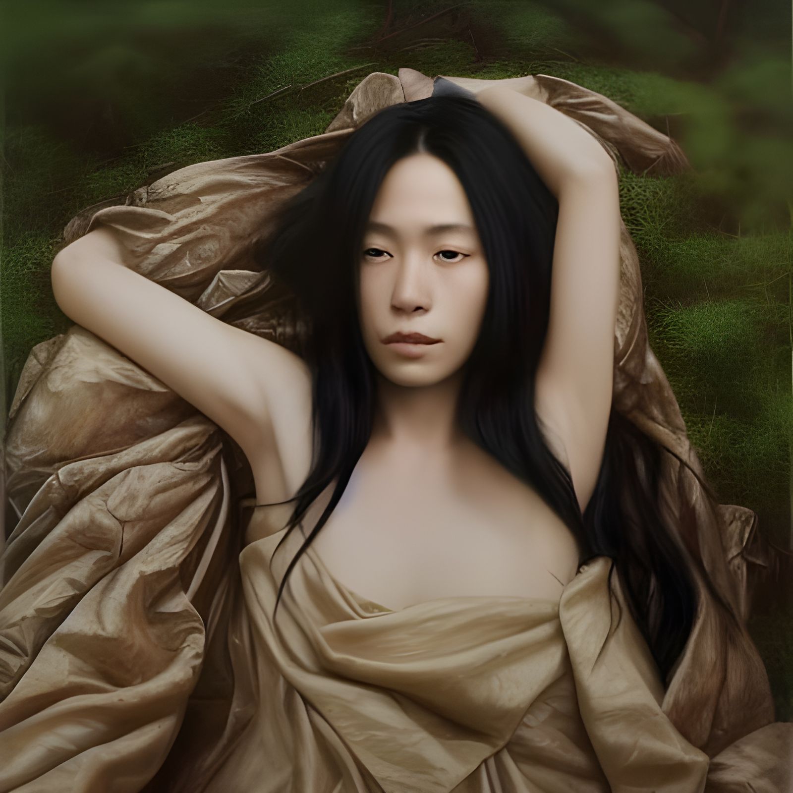 Hyperrealistic Fabric Texture in Oil Painting Style