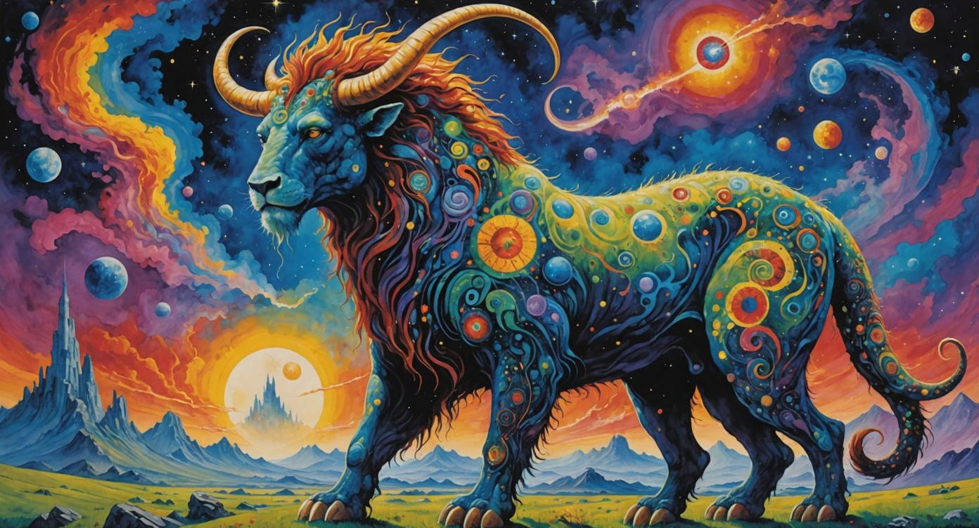 Nebula Beast in Expressionist Style