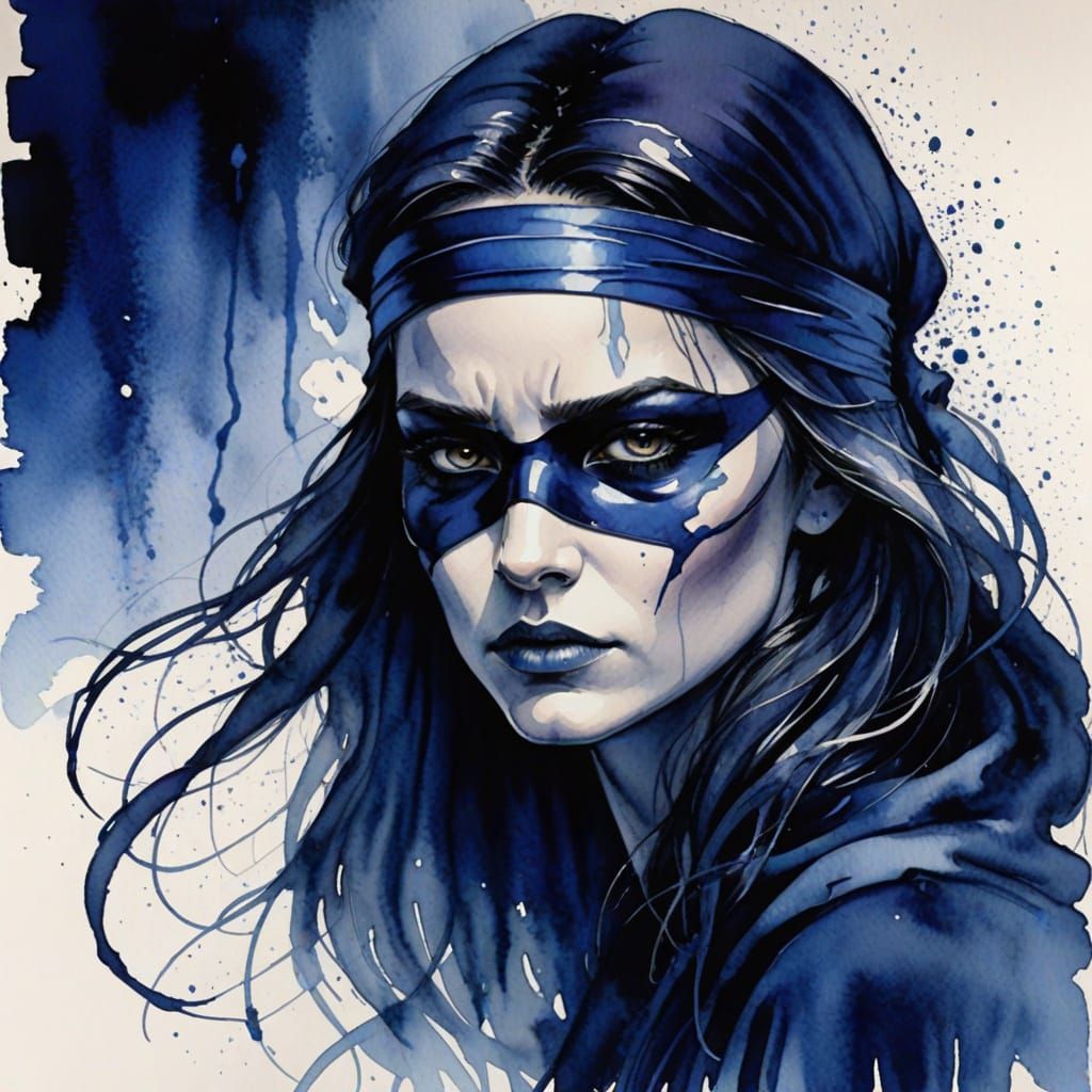 Mysterious Watercolor of Blindfold From New X-Men