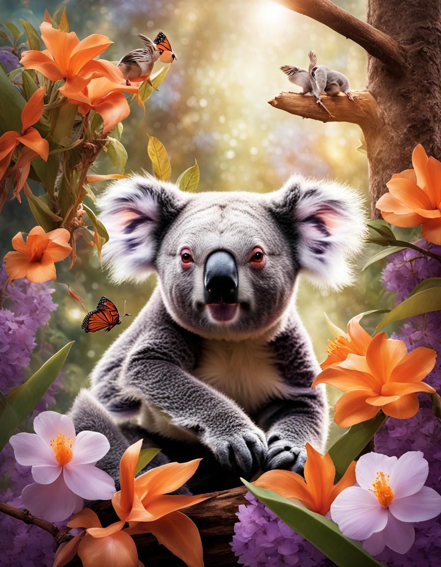 Enchanted Jungle Fairytale in Watercolor Style