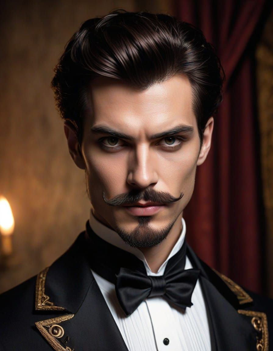 Steampunk Devil's Opera in Dark Tuxedo