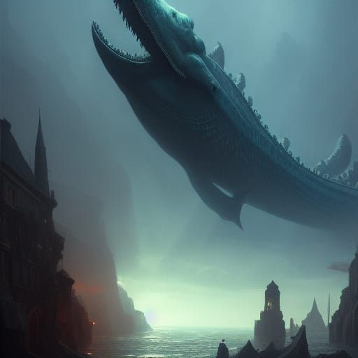 Leviathan: Dark Fantasy Concept Art in 8K