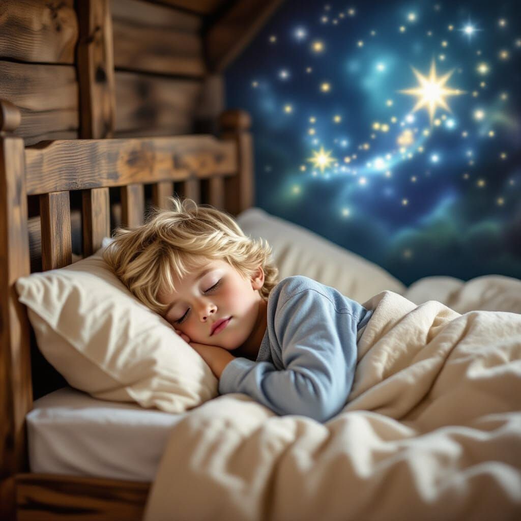 Boy Dreams a Sweet and Magical Dream