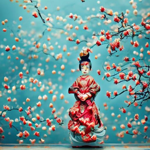 Queen of Hearts With Stitched Mouth in Dark Fantasy Art