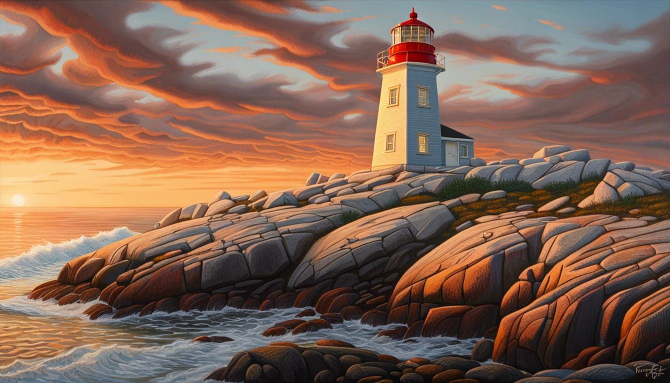 Peggy’s Cove Lighthouse, Nova Scotia, Canada 🇨🇦