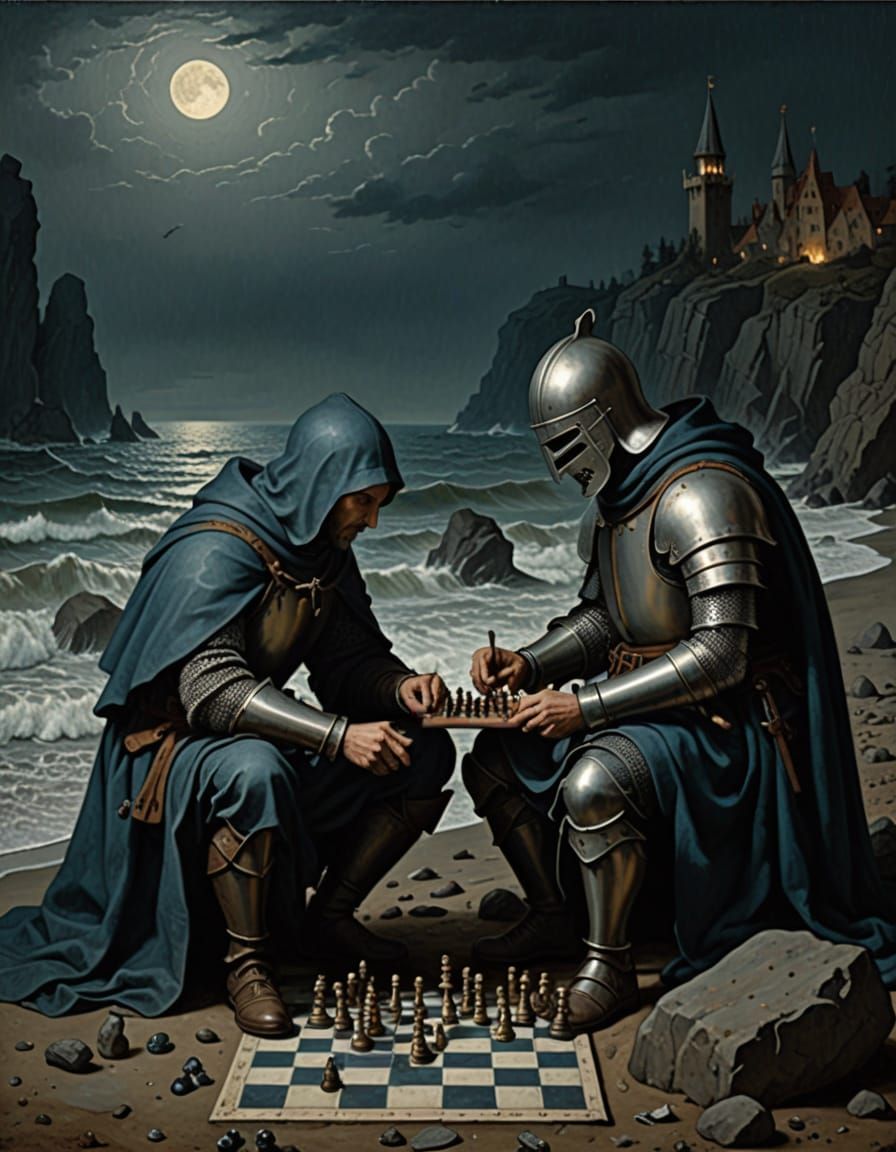 El Séptimo Sello (en sueco: Det Sjunde Inseglet) es una película sueca de 1957 del género dramático-fantástico escrita y...