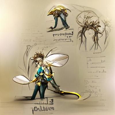 Entomologist Melly Plinius Concept Art