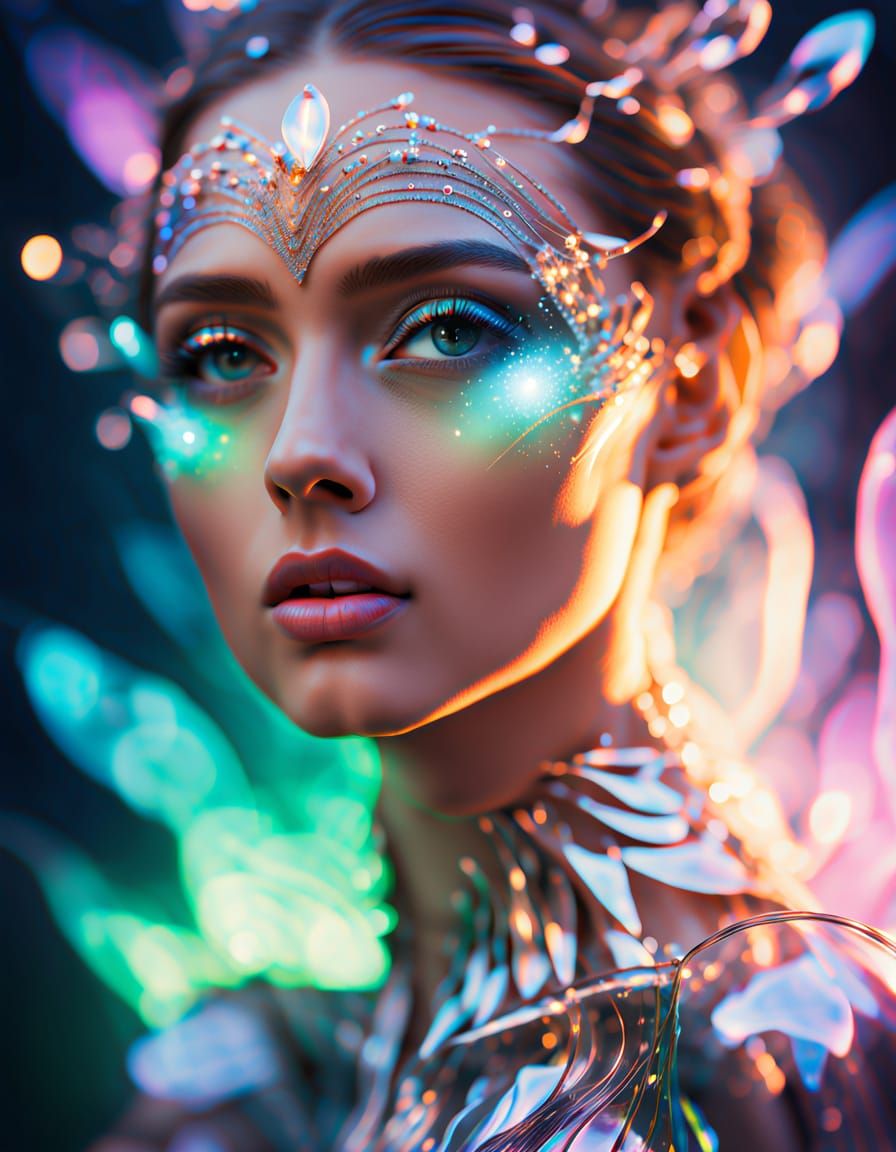 Cosmic Avant-Garde Beauty in Flux