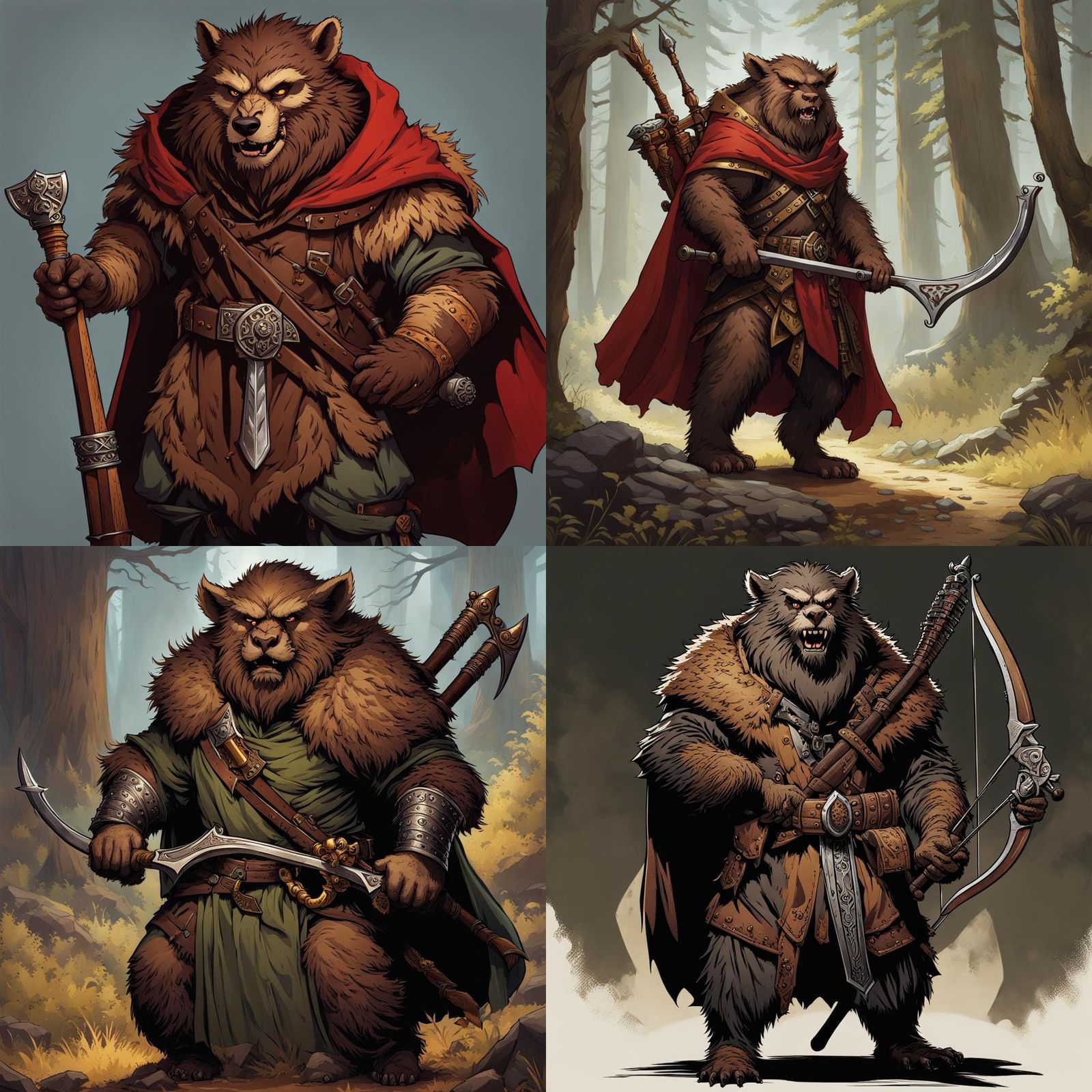 Bugbear Ready for Action in Dungeons and Dragons