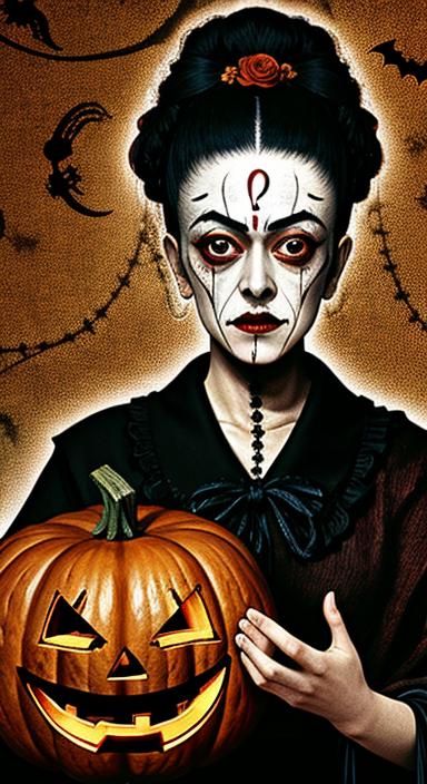 Surreal Neurographic Halloween Therapy Art