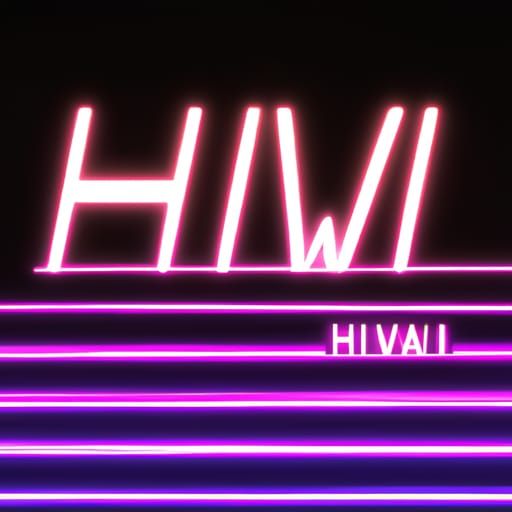 Synthwave Neon Retro Scene