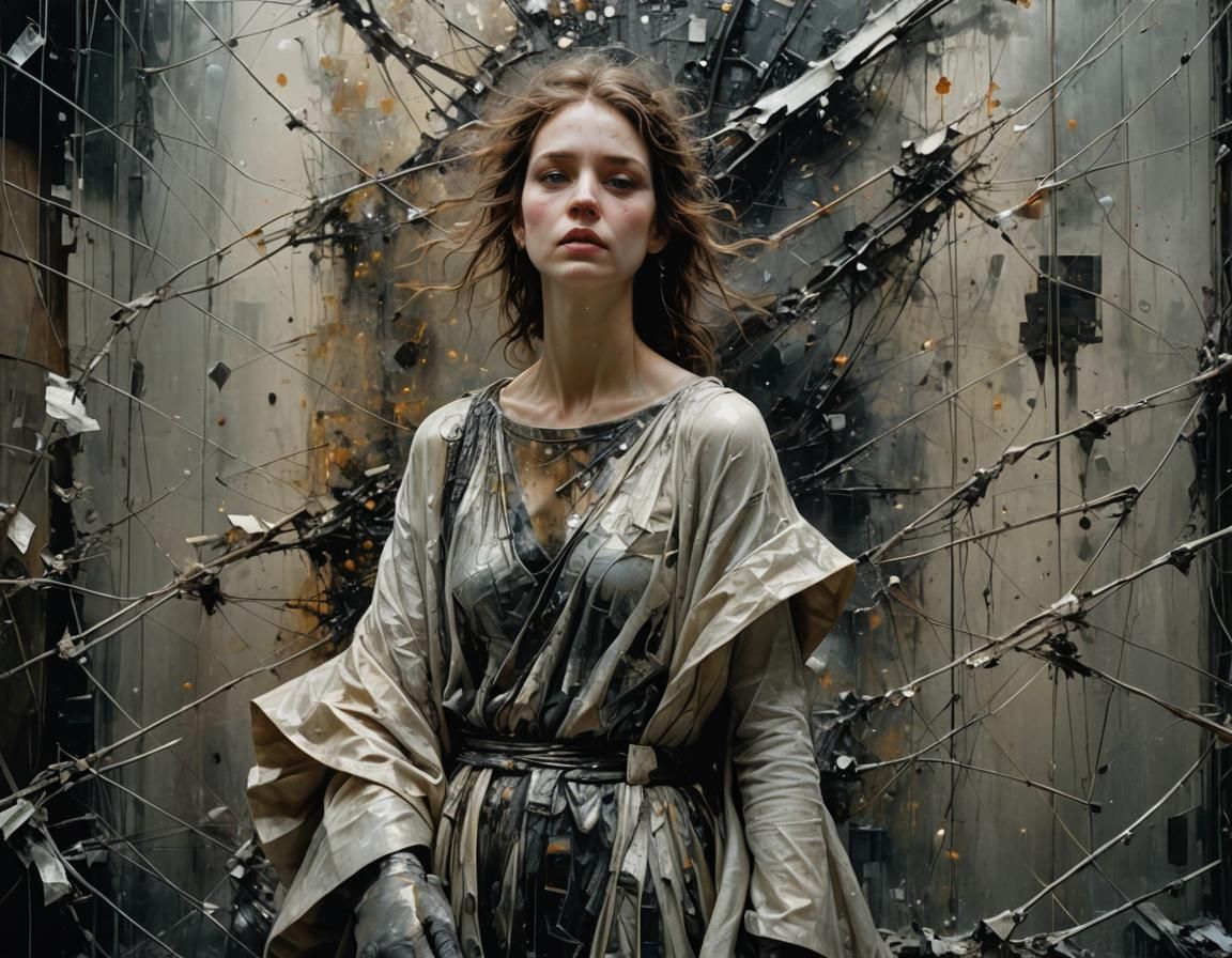 Luminous Mixed-Media Masterpiece in Hyperrealism