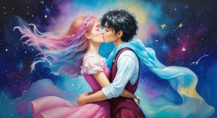 Abstract Love Poem in Neo-Impressionist Style