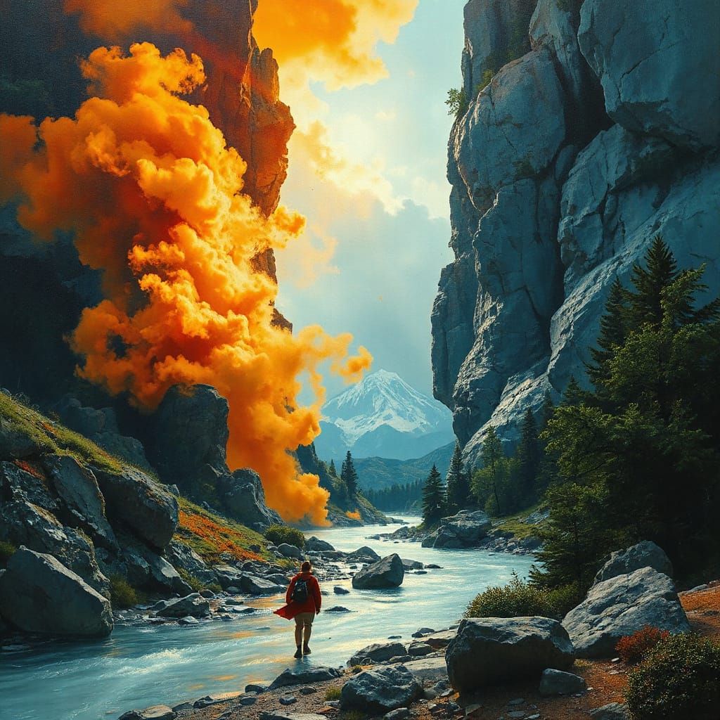 Ethereal Odyssey: Vibrant Tapestry of Emotions in Nature