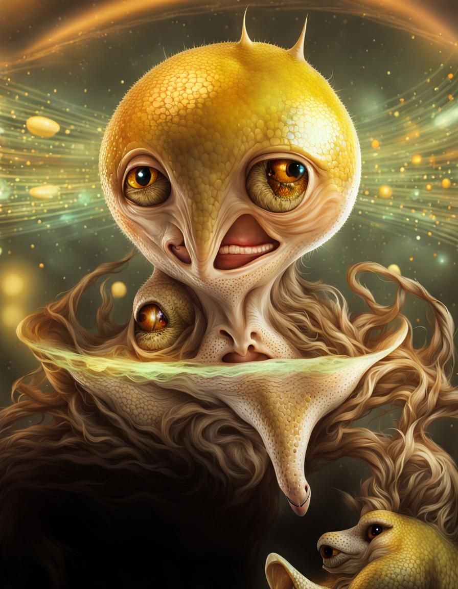 Extravagant Alien Characters in Bizarre Cosmic Couture