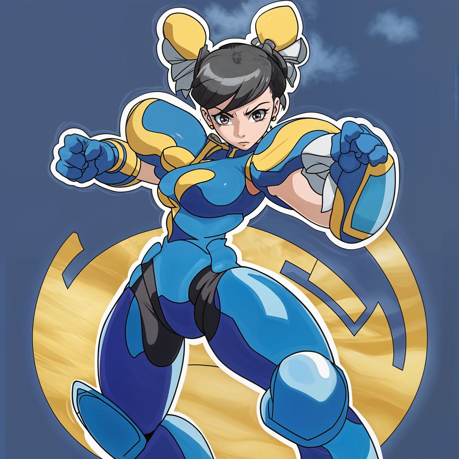 <Lisa Fried>,Chun Li as A MegaMan Zero Style Character, Char...