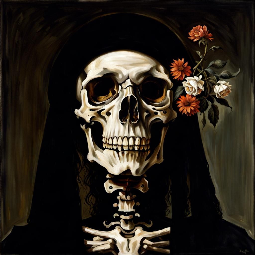 Skeleton Figure in Classical Style