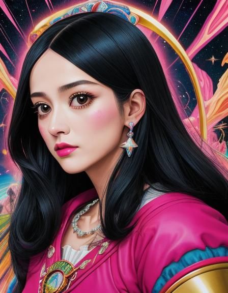 Animated Portrait in Pop Art Style