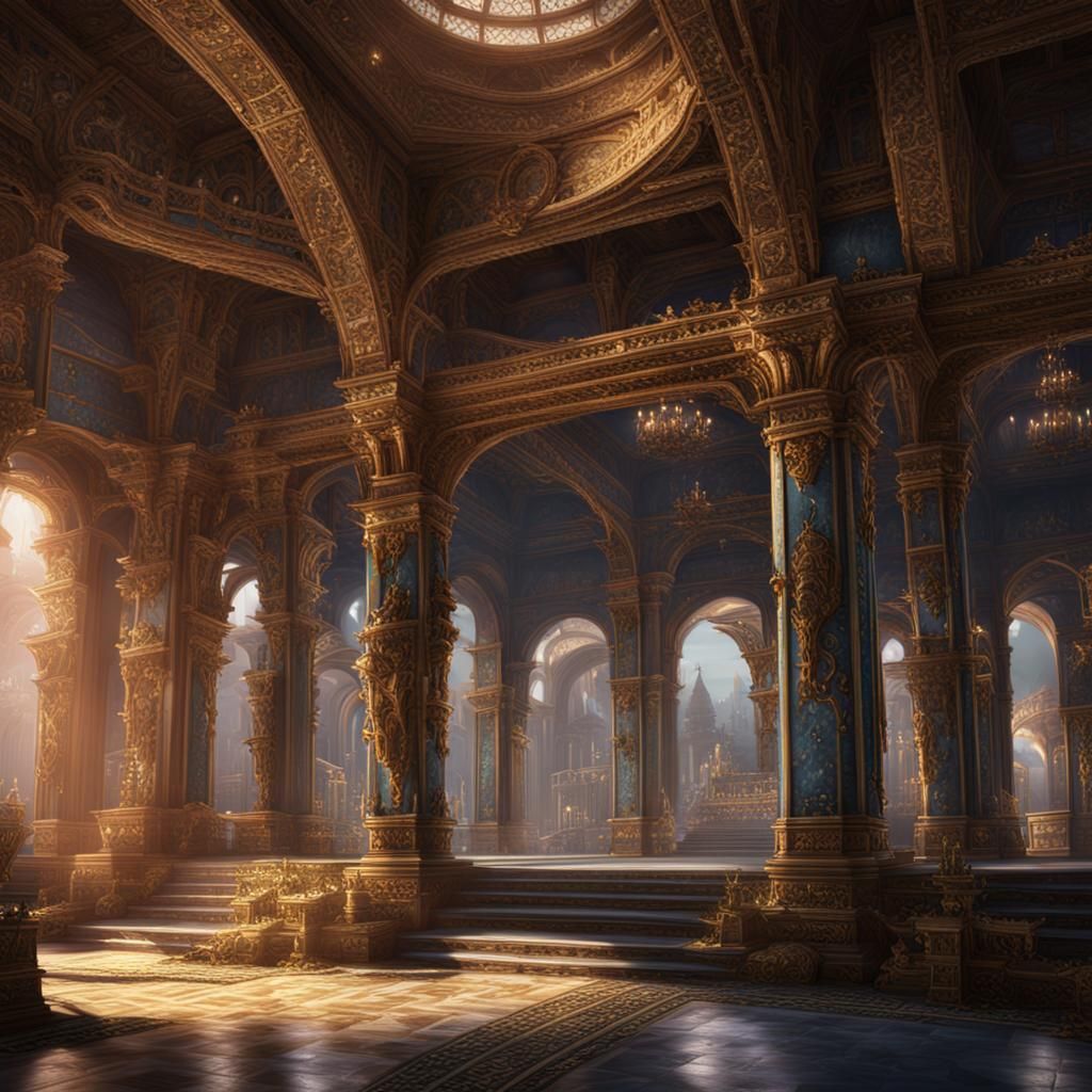 Fantastical Palace Concept Art in Unreal Engine 5