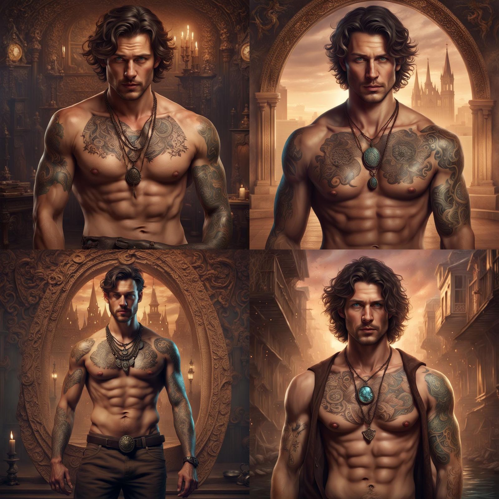 Mysterious Man with Ouija Tattoo in New Orleans