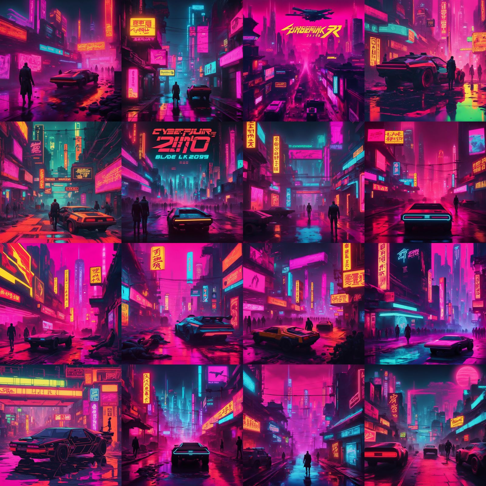 Interconnected World in Cyberpunk 2099 Style