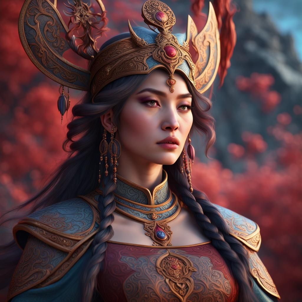 Mongol Goddess of Love: Fantasy Concept Art