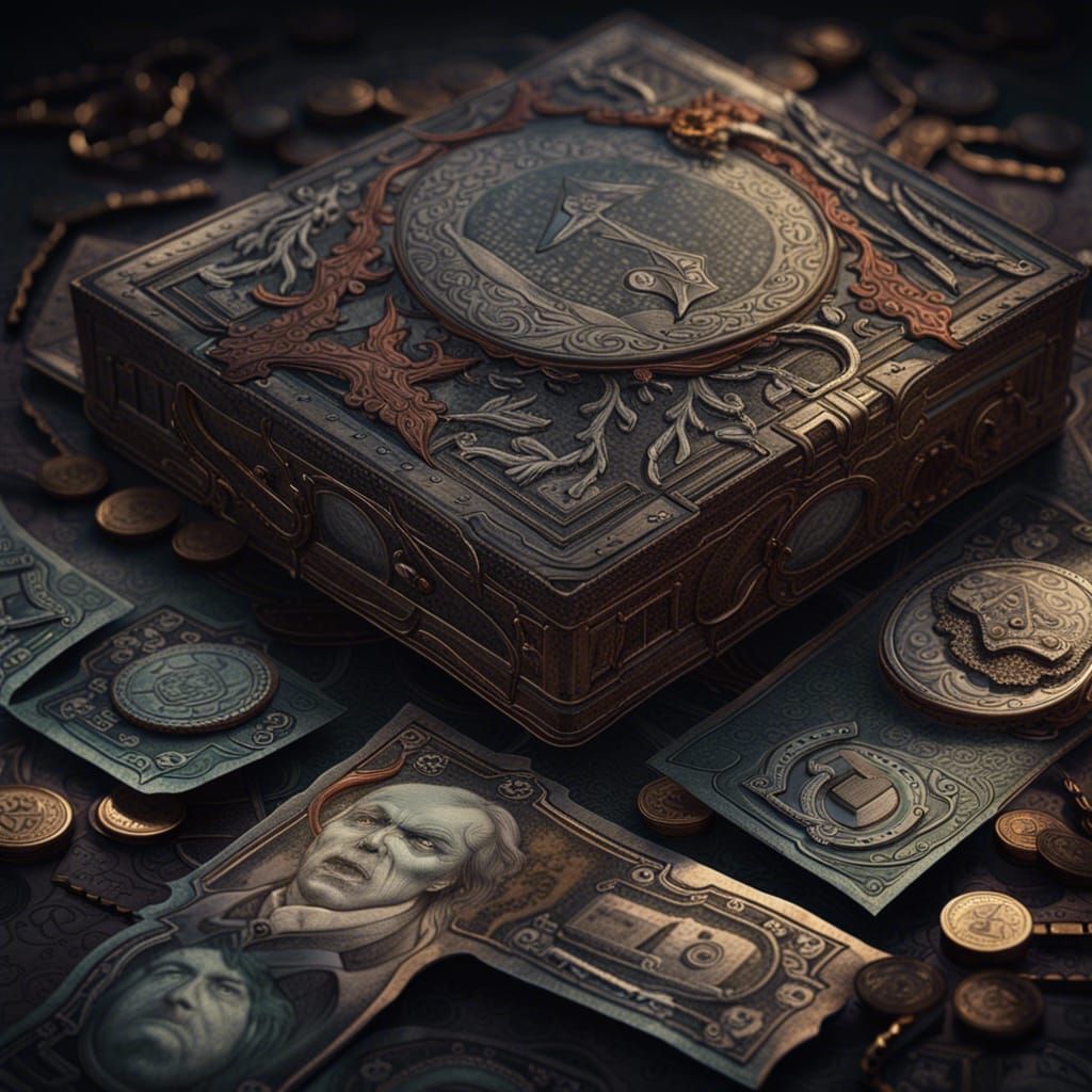 Victorian Vampire Currency: Detailed Matte Painting