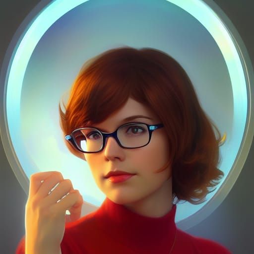 Velma Dinkley Portrait in Artgerm Style