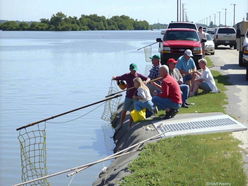 Serenity by the Waterway in a Golden Light