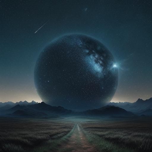 Stargazing in a Field: Digital Matte Painting