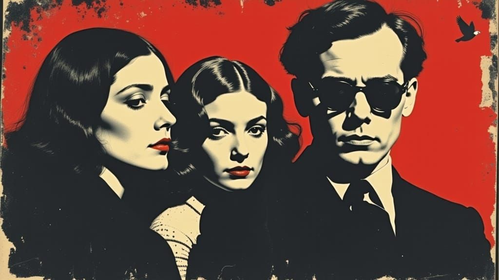 Dark and Moody Film Noir Portrait