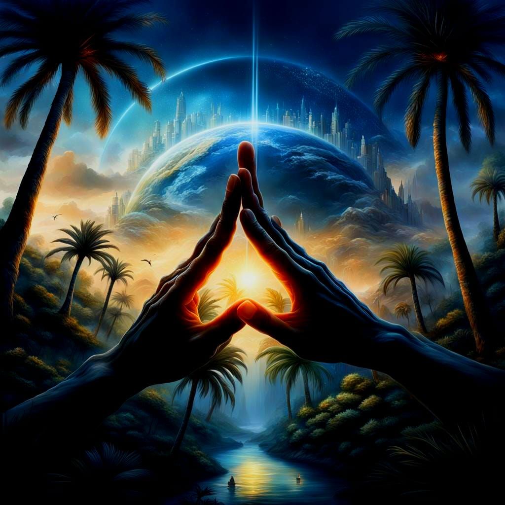 Awakening Eyes in Hands: Dreamcore Impressionism