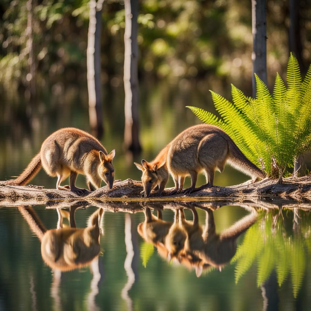 Wallabies at Clear Lake: Professional Photography