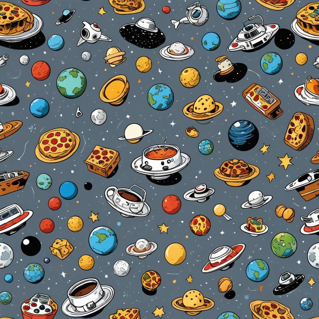 Random Objects in Space: A Whimsical Illustration