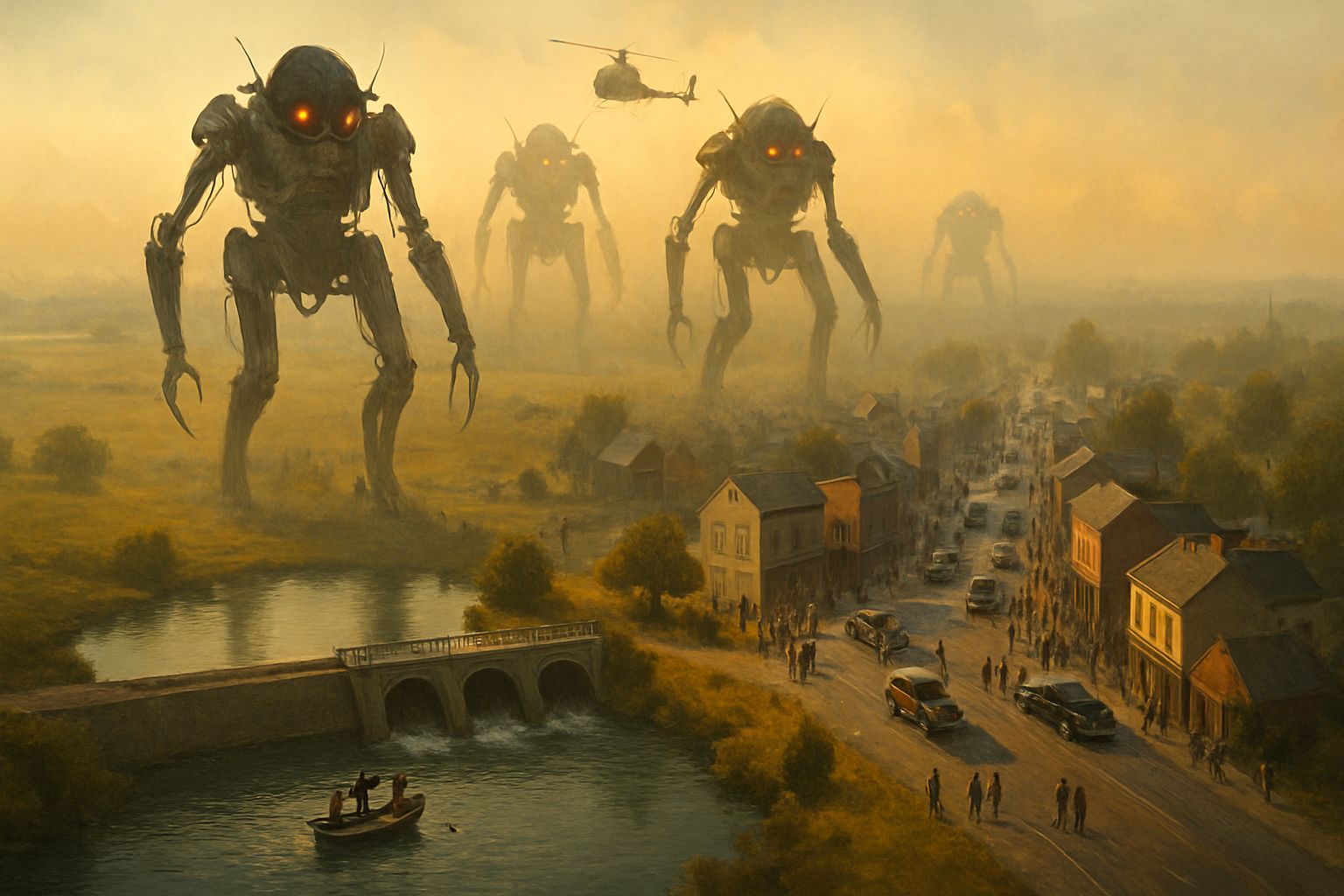 Dieselpunk Robots Invade a Dystopian Midwest Town
