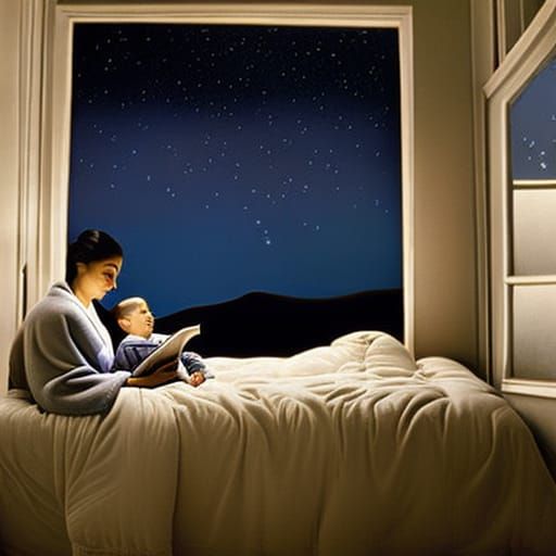 Bedtime Story: A Renaissance-Inspired Scene