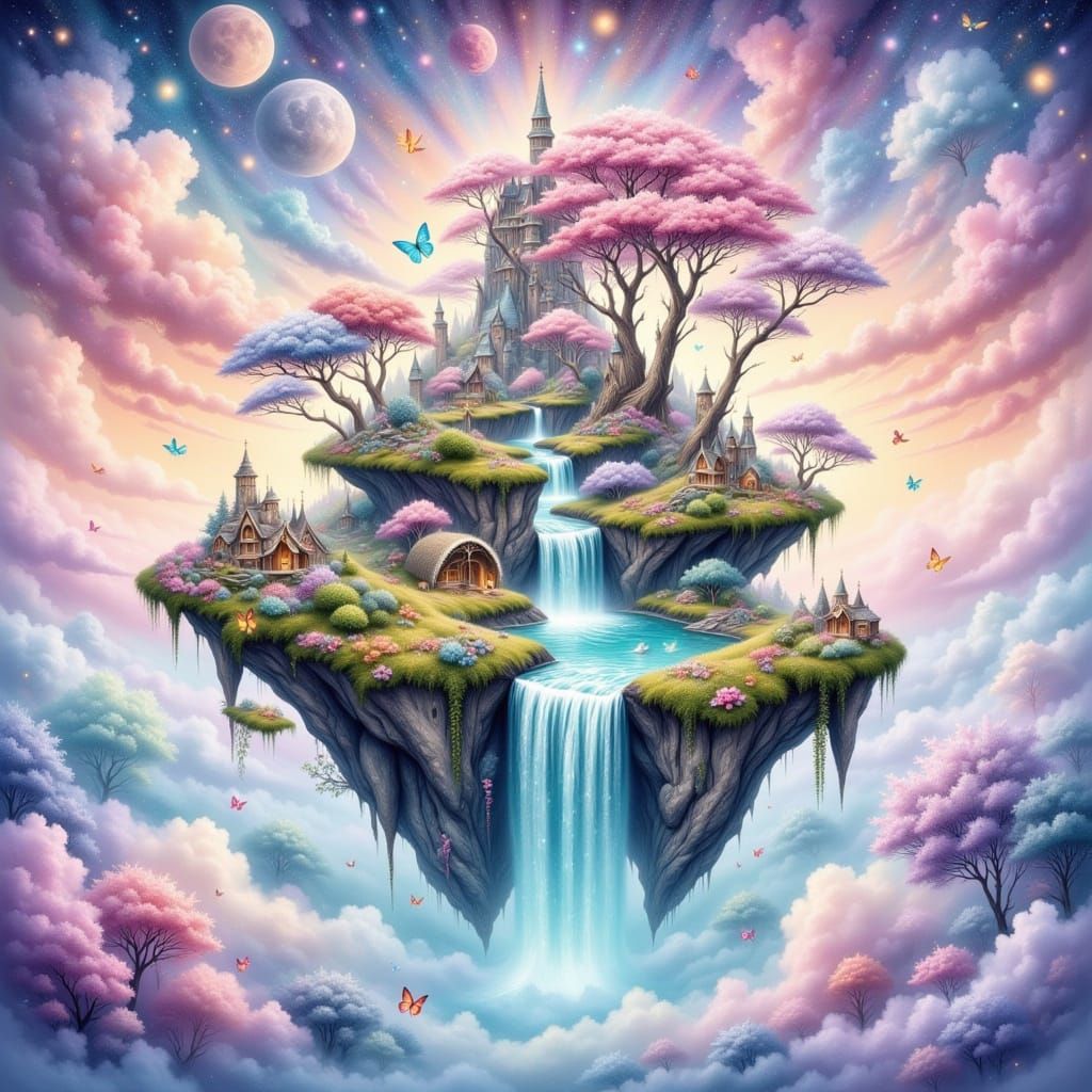 Whimsical floating islands