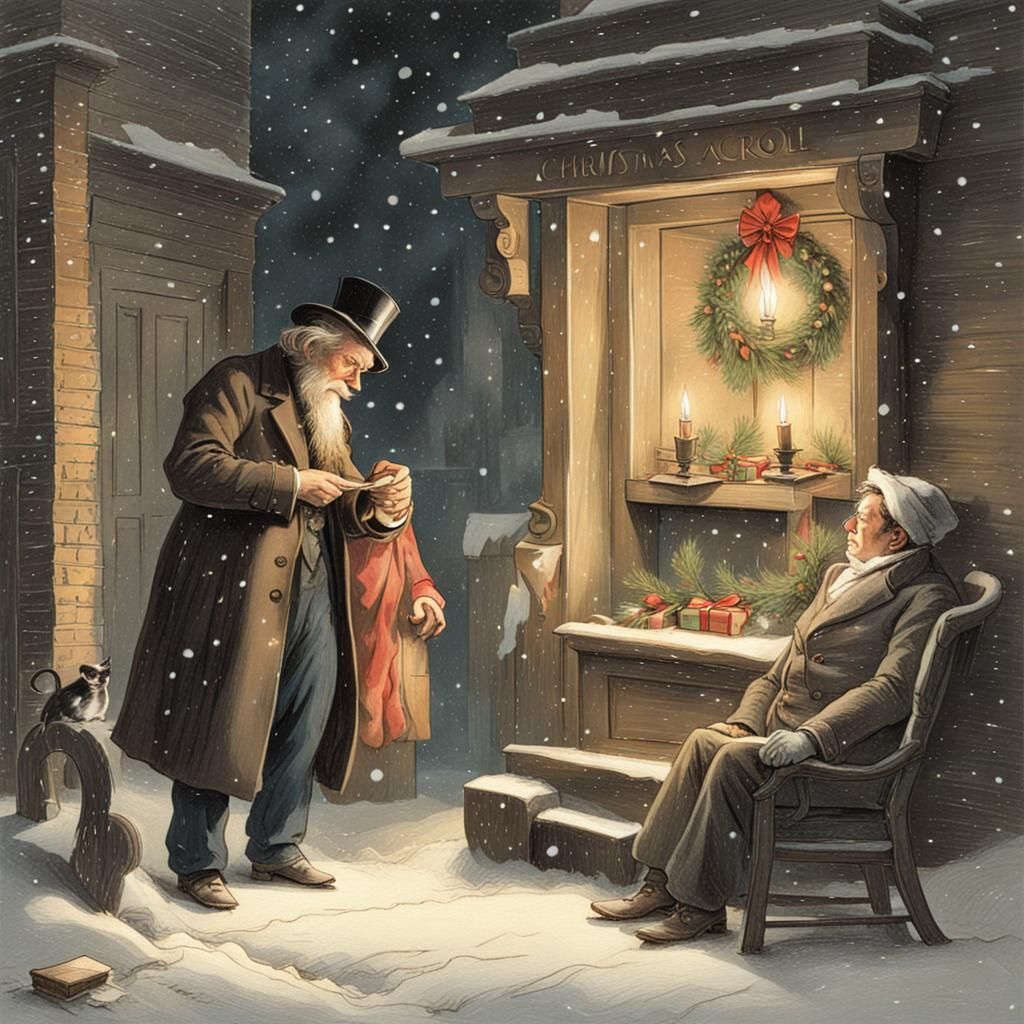 A Christmas Carol Book Cover Design